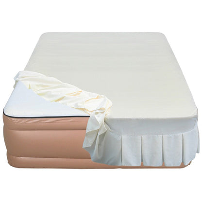 Materasso ad aria Airtek rialzato da 22 pollici in memory foam con coprimaterasso con gonna