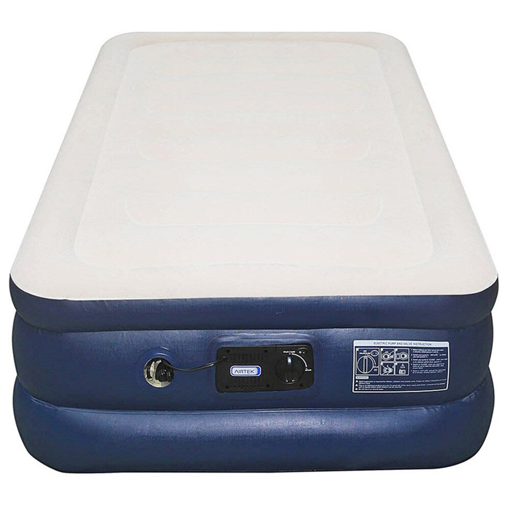 Materasso ad aria Airtek Twin Flocked con lenzuolo rivestito