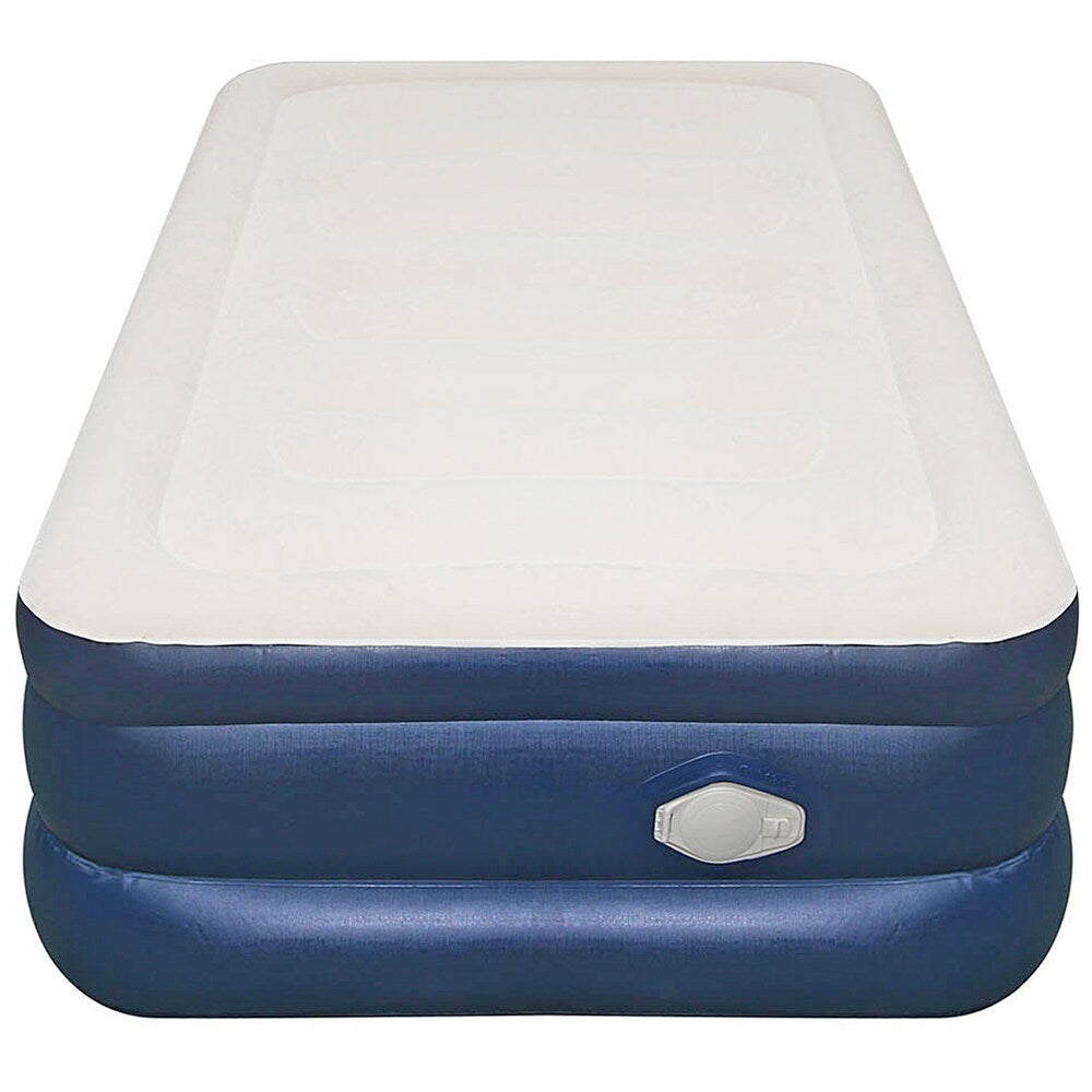 Materasso ad aria Airtek Twin-size con parte superiore floccata e topper in memory foam