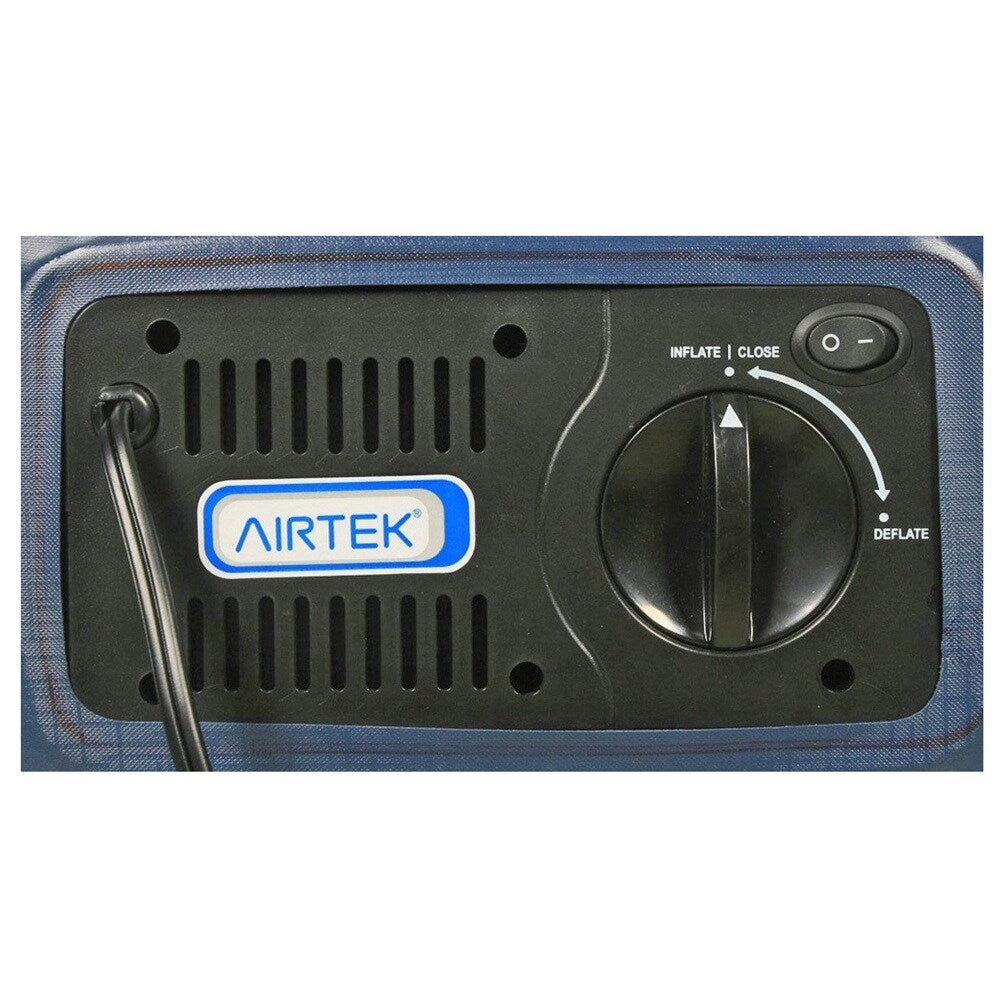 Materasso ad aria Airtek Twin-size con parte superiore floccata e topper in memory foam