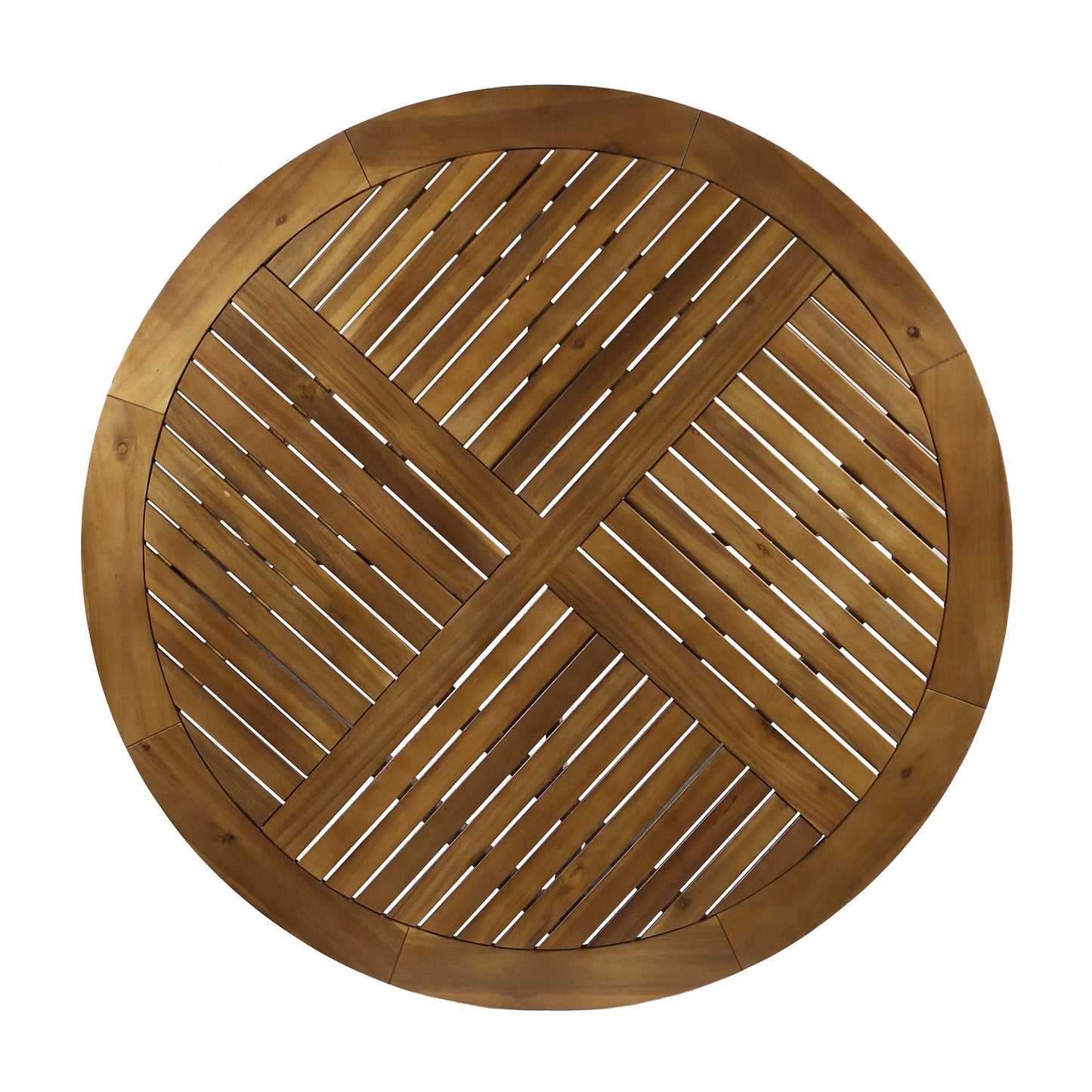 Set da pranzo da esterno Albury da 5 pezzi in legno di acacia e vimini di Christopher Knight Home - N/D