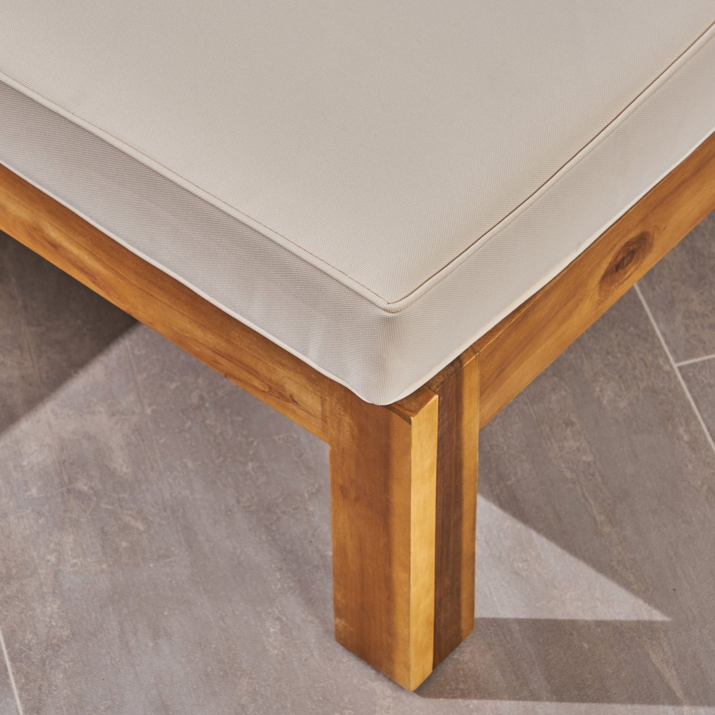 Set di divani da esterno Alcove in legno di acacia da 5 pezzi di Christopher Knight Home