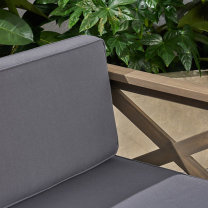 Set di divani da esterno Alcove in legno di acacia da 5 pezzi di Christopher Knight Home