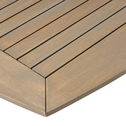 Set da pranzo da esterno Algoma in legno e vimini da 9 pezzi di Christopher Knight Home