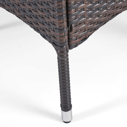 Set da pranzo da esterno Algoma in legno e vimini da 9 pezzi di Christopher Knight Home