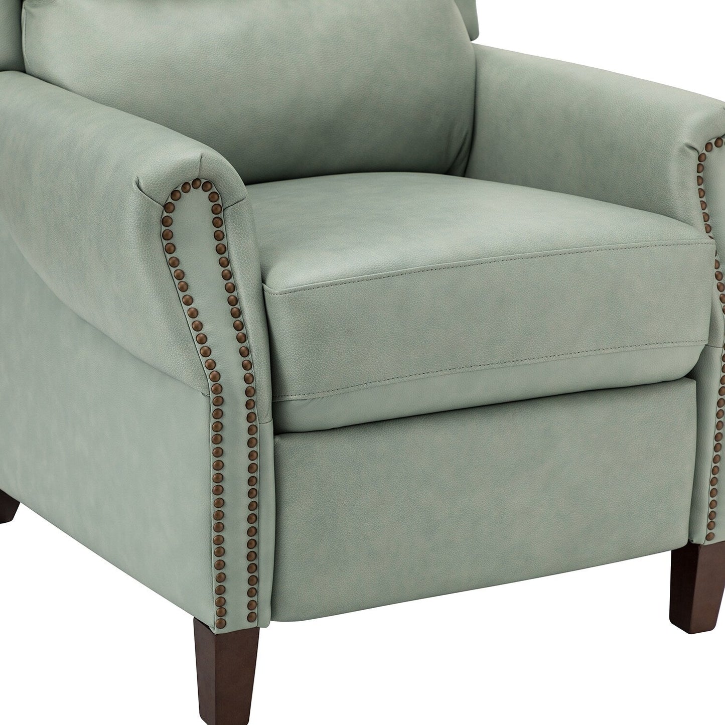 Poltrona reclinabile manuale Alicia 32.68 Wide in vera pelle