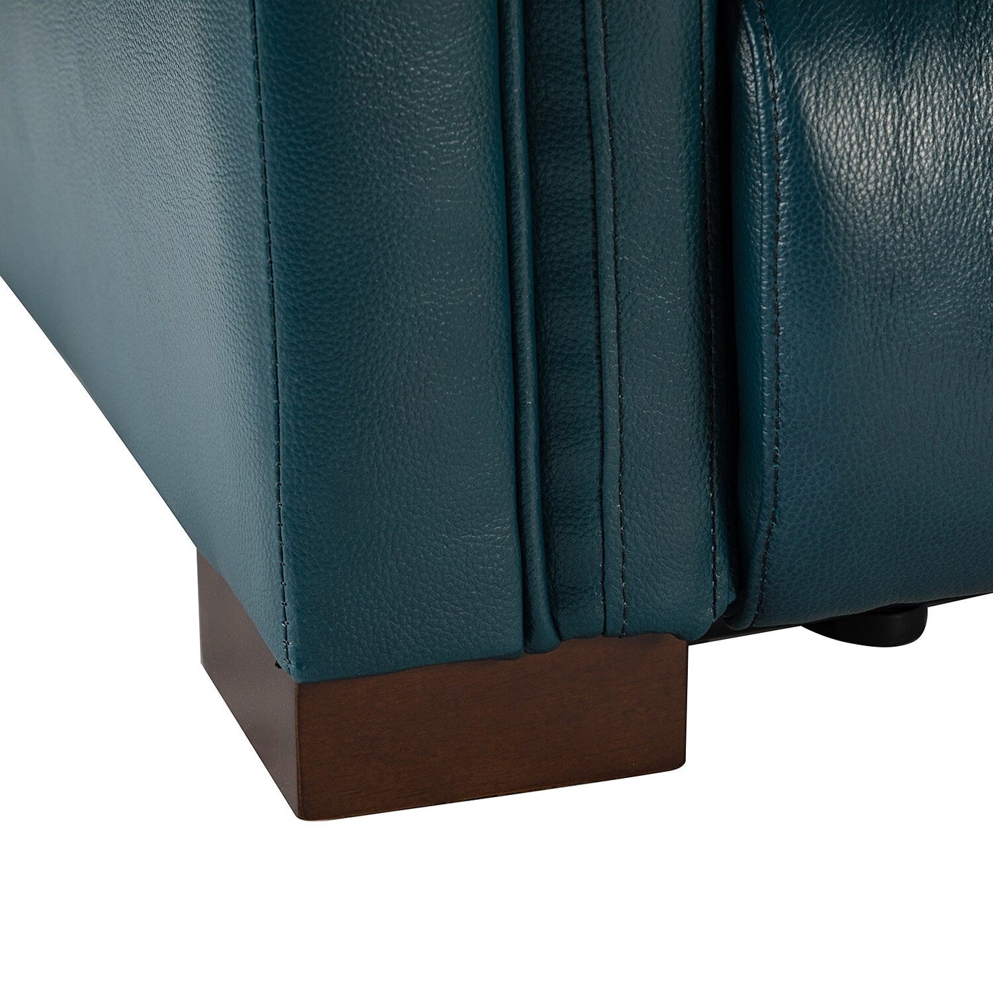 Poltrona reclinabile elettrica classica contemporanea Alicia da 34,65 pollici in vera pelle con porta USB