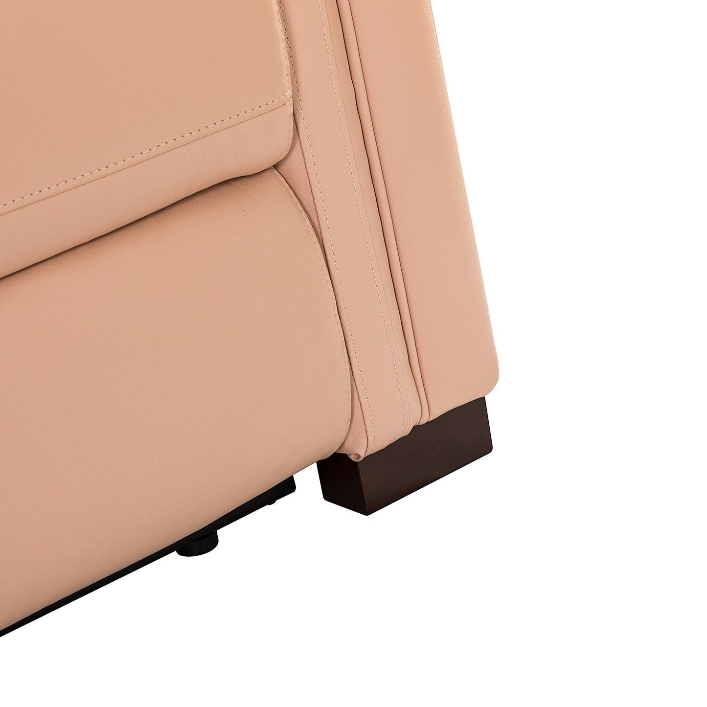 Poltrona reclinabile elettrica classica contemporanea Alicia da 34,65 pollici in vera pelle con porta USB