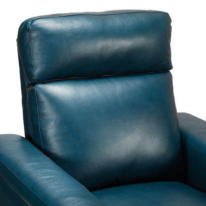 Poltrona reclinabile elettrica classica contemporanea Alicia da 34,65 pollici in vera pelle con porta USB (set da 2)