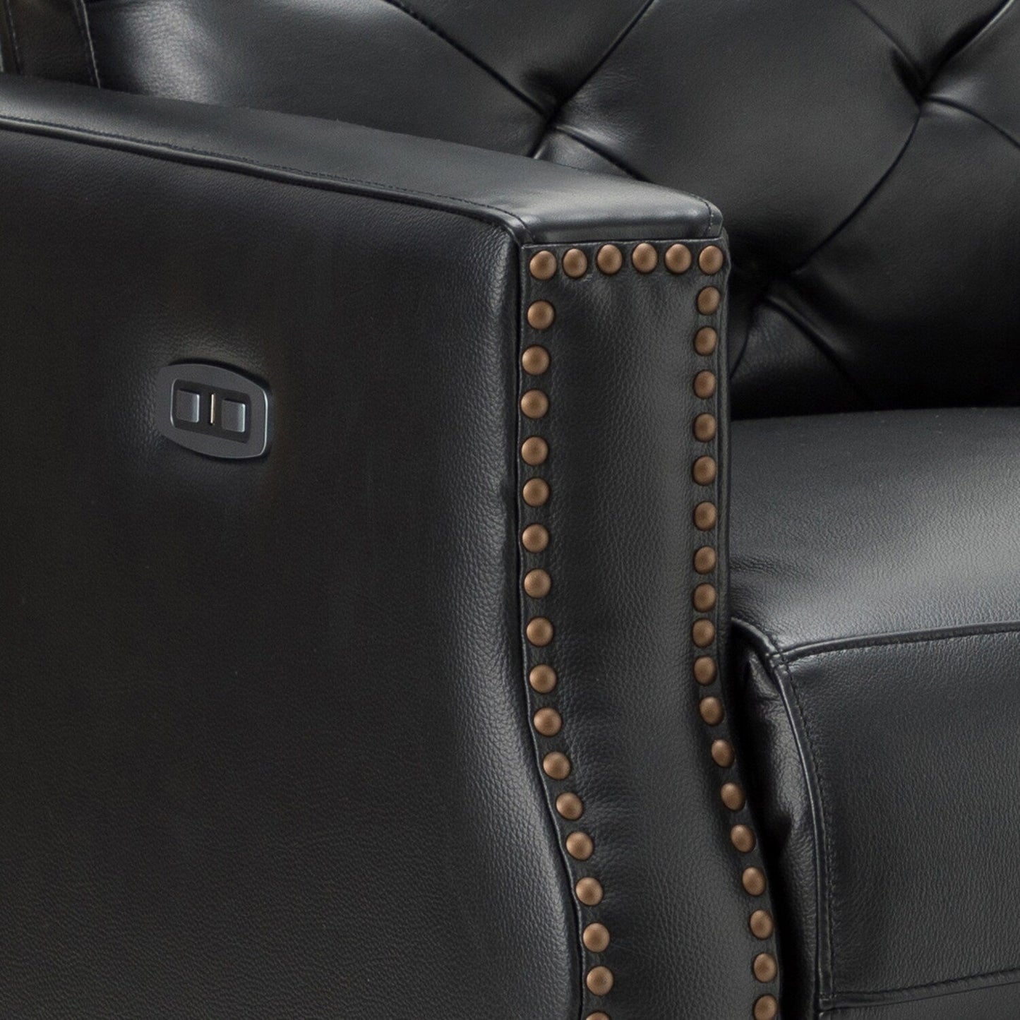 Poltrona reclinabile elettrica Alina 31.50 Wide in vera pelle con porta USB