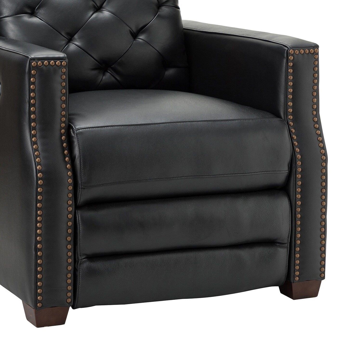 Poltrona reclinabile elettrica Alina 31.50 in vera pelle con porta USB, set da 2