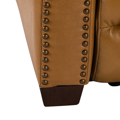 Poltrona reclinabile elettrica Alina 31.50 Wide in vera pelle con porta USB