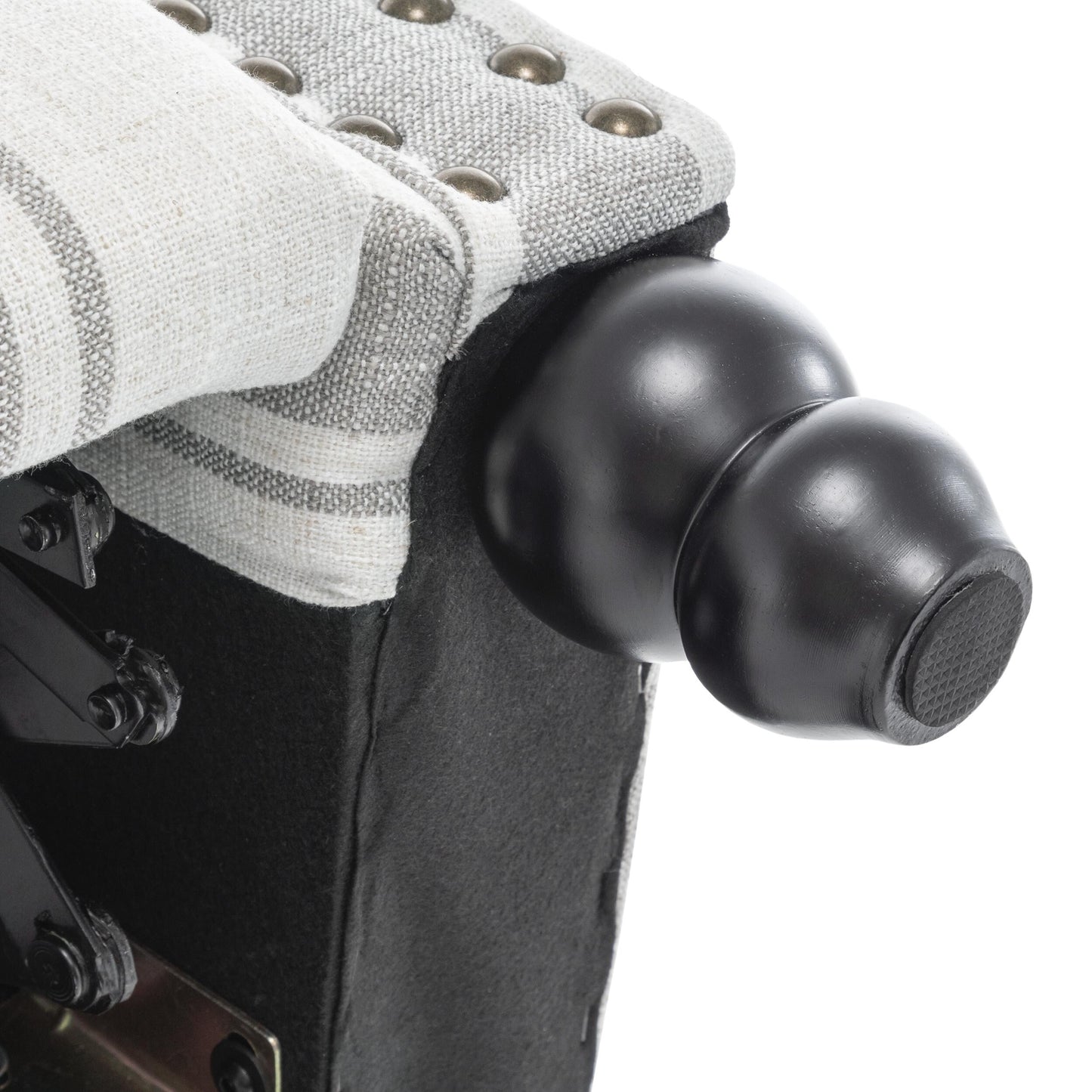 Poltrona reclinabile Alisa 35'' W in pelle vegana/lino con schienale a spinta