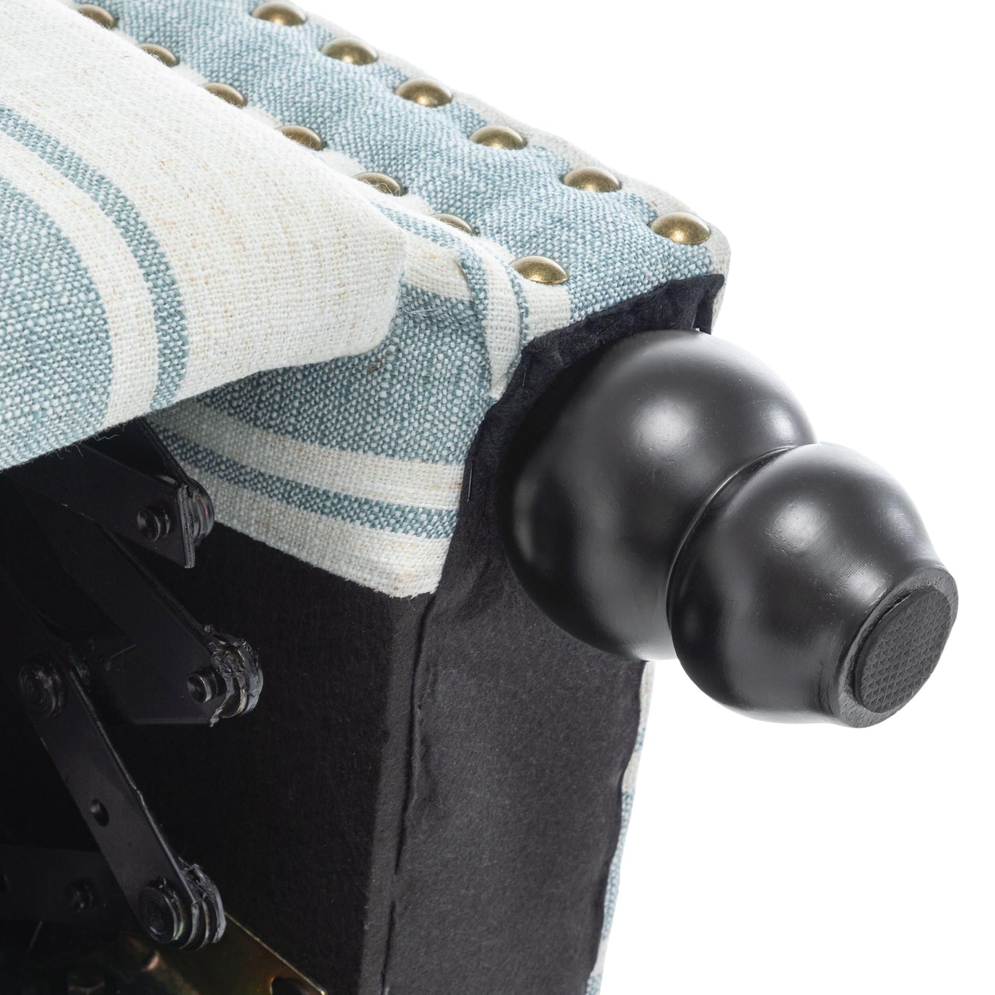 Poltrona reclinabile Alisa 35'' W in pelle vegana/lino con schienale a spinta