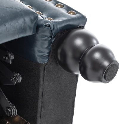 Poltrona reclinabile Alisa 35'' W in pelle vegana/lino con schienale a spinta