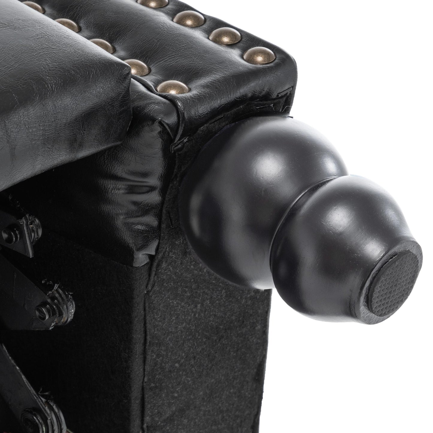 Poltrona reclinabile Alisa 35'' W in pelle vegana/lino con schienale a spinta