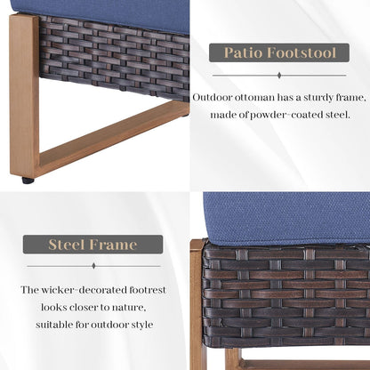 Set di divani girevoli e pouf da esterno per tutte le stagioni Gymojoy