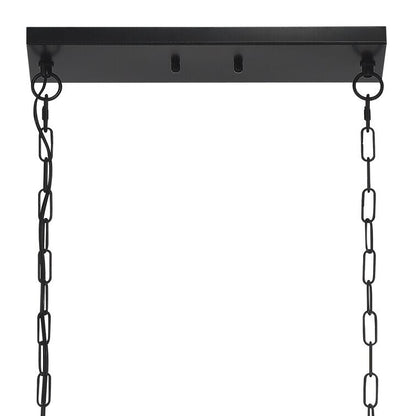 Lampadario lineare rettangolare da cucina Allegray da 52 pollici, 7 luci, stile fattoria