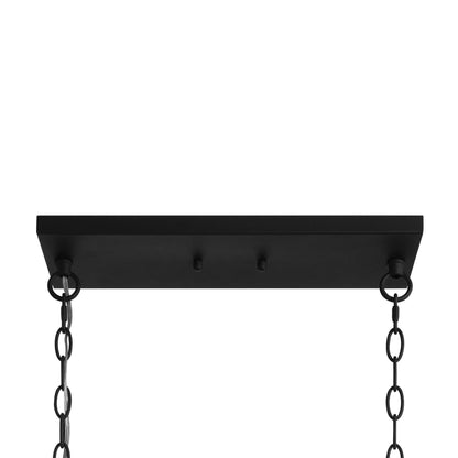 Lampadario lineare rettangolare da cucina Allegray da 52 pollici, 7 luci, stile fattoria