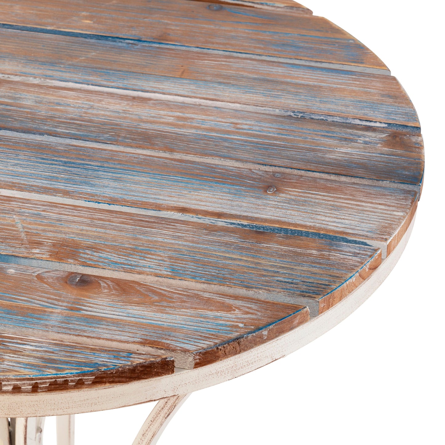 Set da bistrot in legno e metallo da 3 pezzi per interni/esterni Alpine Corporation, tavolo e sedie pieghevoli, posti a sedere per patio