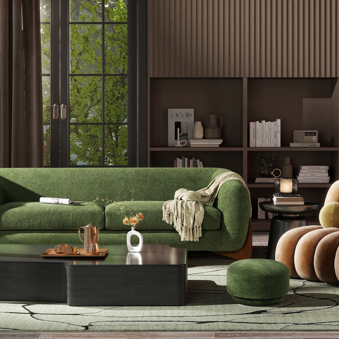 Divano imbottito Alpine 90.5 Sherpa