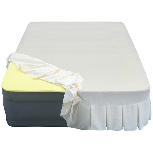Materasso ad aria matrimoniale Altimair da 20 pollici con topper in memory foam da 1 pollice e coprimaterasso con gonna