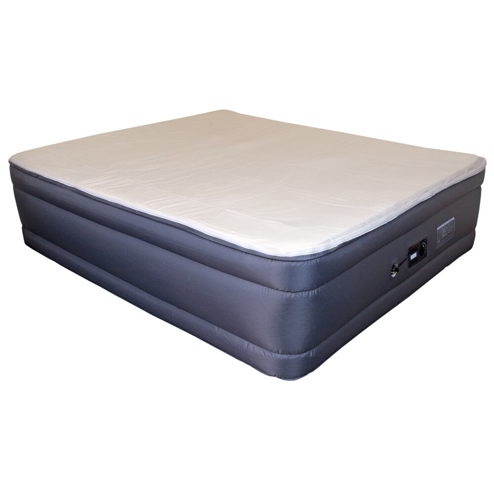 Letto ad aria king-size in nylon laminato con memory foam rialzato Altimair