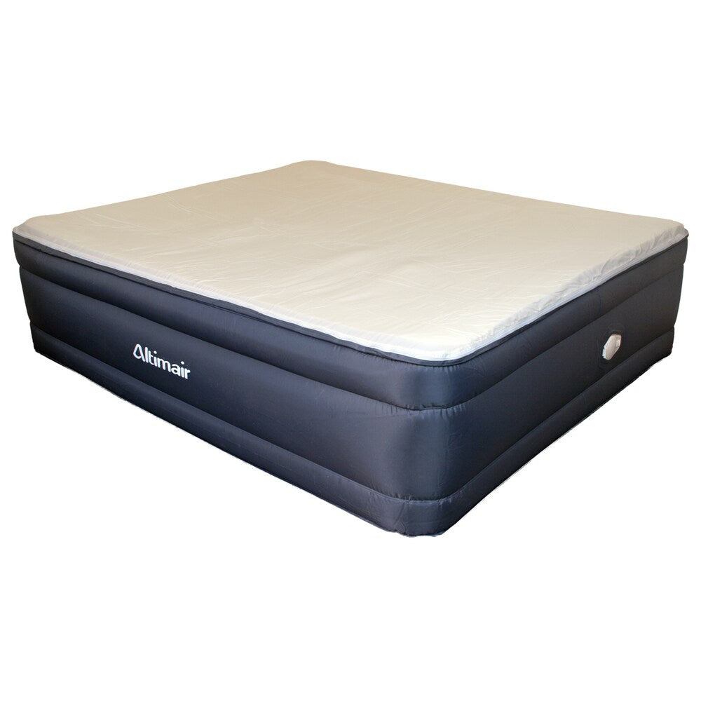 Letto ad aria king-size in nylon laminato con memory foam rialzato Altimair