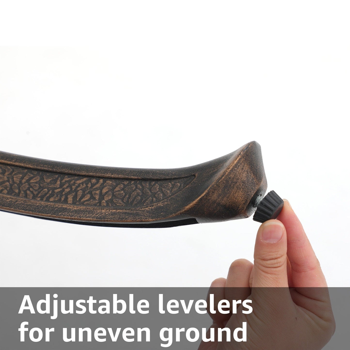 Set da pranzo da esterno in alluminio pressofuso color bronzo antico da 7 pezzi con cuscini e foro per ombrellone