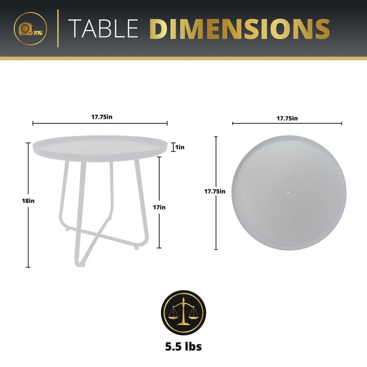 Kinger Home Olive - Set da 3 pezzi con tavolo da bistrot da giardino e sedie in vimini - N/D