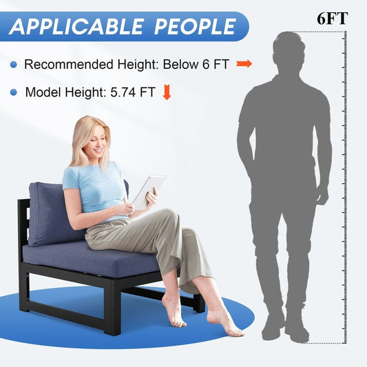 Set di divani componibili da conversazione per esterni in alluminio FINCATI