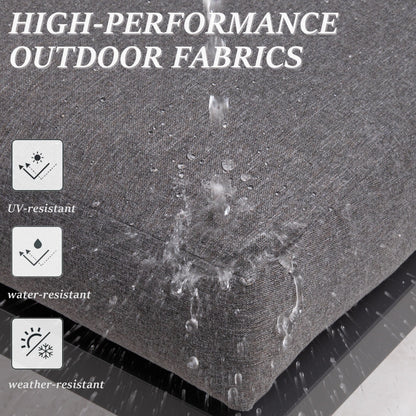 Set di mobili da giardino in alluminio, set da conversazione per esterni da 5 pezzi con tavolino da caffè