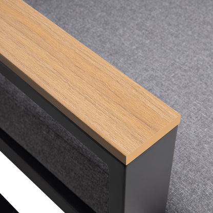 Set di mobili da giardino in alluminio, set da conversazione per esterni da 5 pezzi con tavolino da caffè