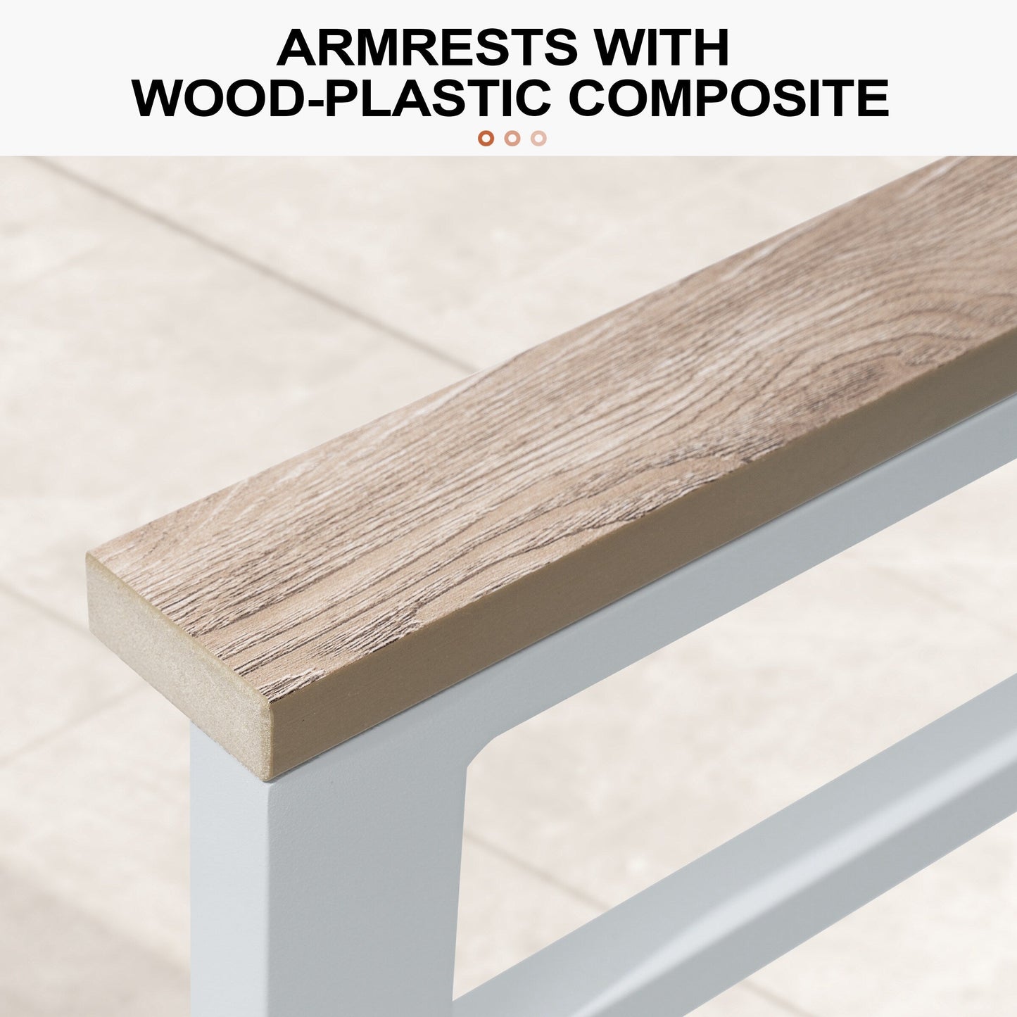 Set di mobili da giardino in alluminio da 6/7/8 pezzi, set di divani componibili per esterni moderni