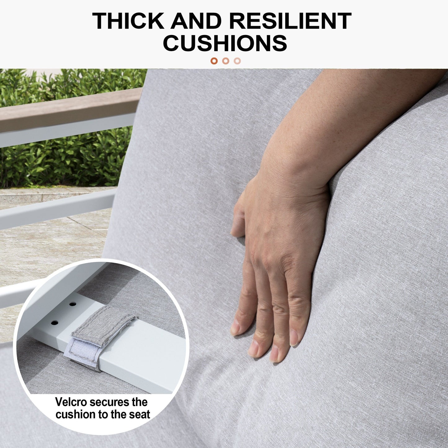 Set di mobili da giardino in alluminio da 6/7/8 pezzi, set di divani componibili per esterni moderni