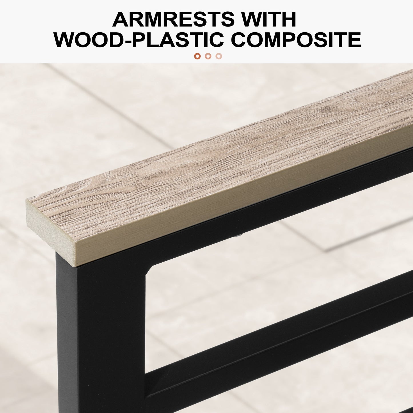 Set di mobili da giardino in alluminio da 6/7/8 pezzi, set di divani componibili per esterni moderni