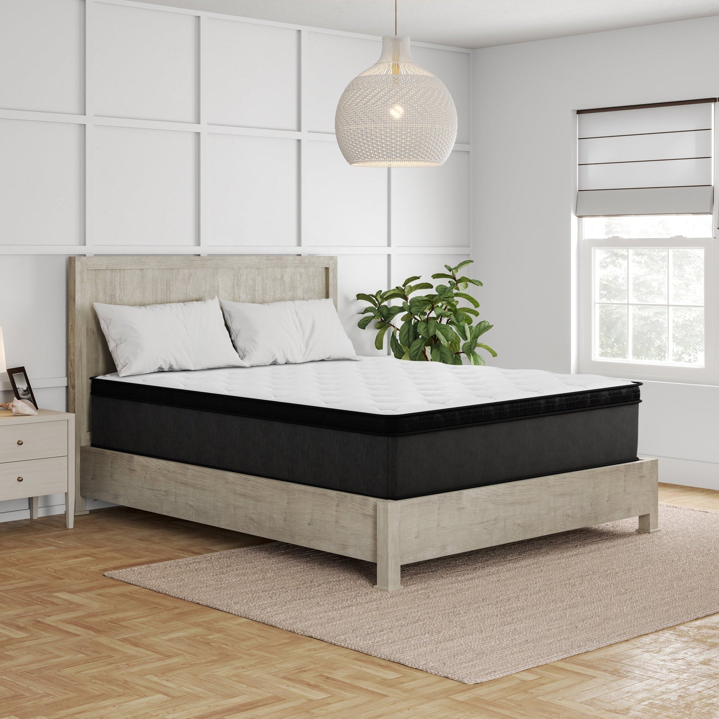 Materasso ibrido Amaris da 14 pollici con memory foam infuso di rame rinfrescante, certificato CertiPUR US e Greenguard Gold