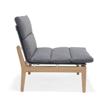 Amazonia Arnhou Set di 6 sedute da esterno in teak FSC per patio