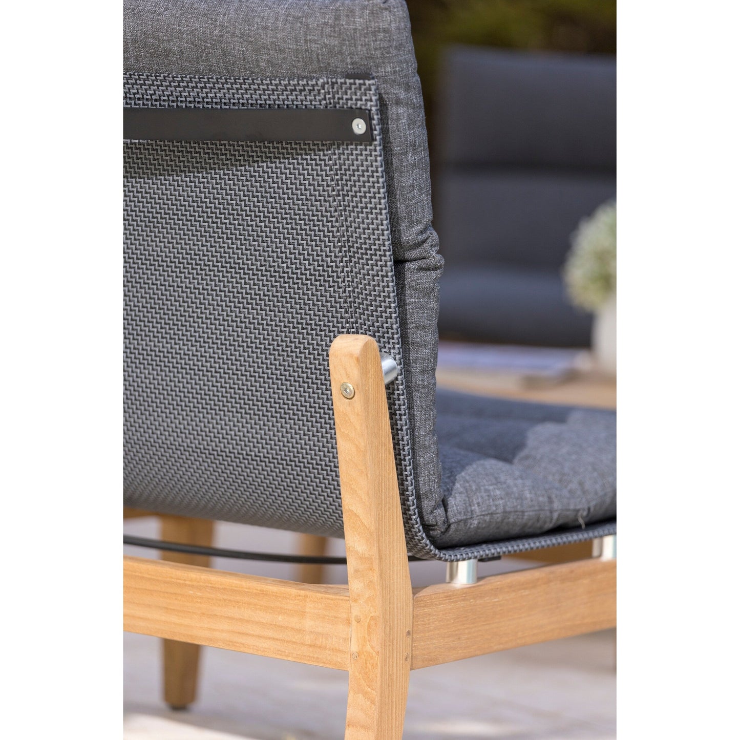 Amazonia Arnhou Set di 6 sedute da esterno in teak FSC per patio