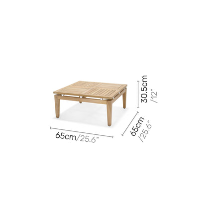 Amazonia Arnhou Set di 6 sedute da esterno in teak FSC per patio