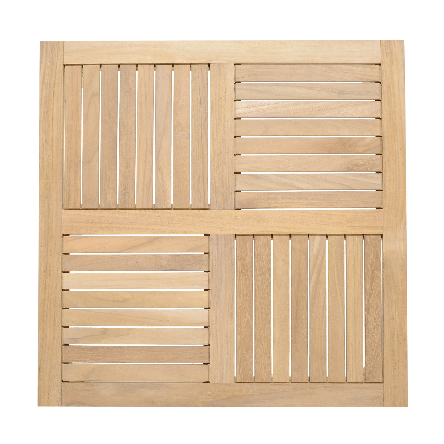 Amazonia Arnhou Set di 6 sedute da esterno in teak FSC per patio