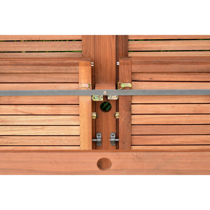 Set da pranzo rettangolare estensibile da 11 pezzi per patio Amazonia Bonita