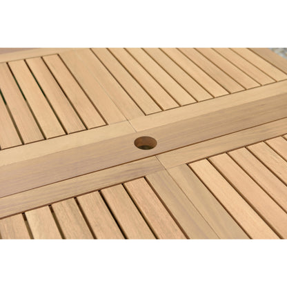 Set da pranzo per esterni in legno certificato FSC Amazonia Camille