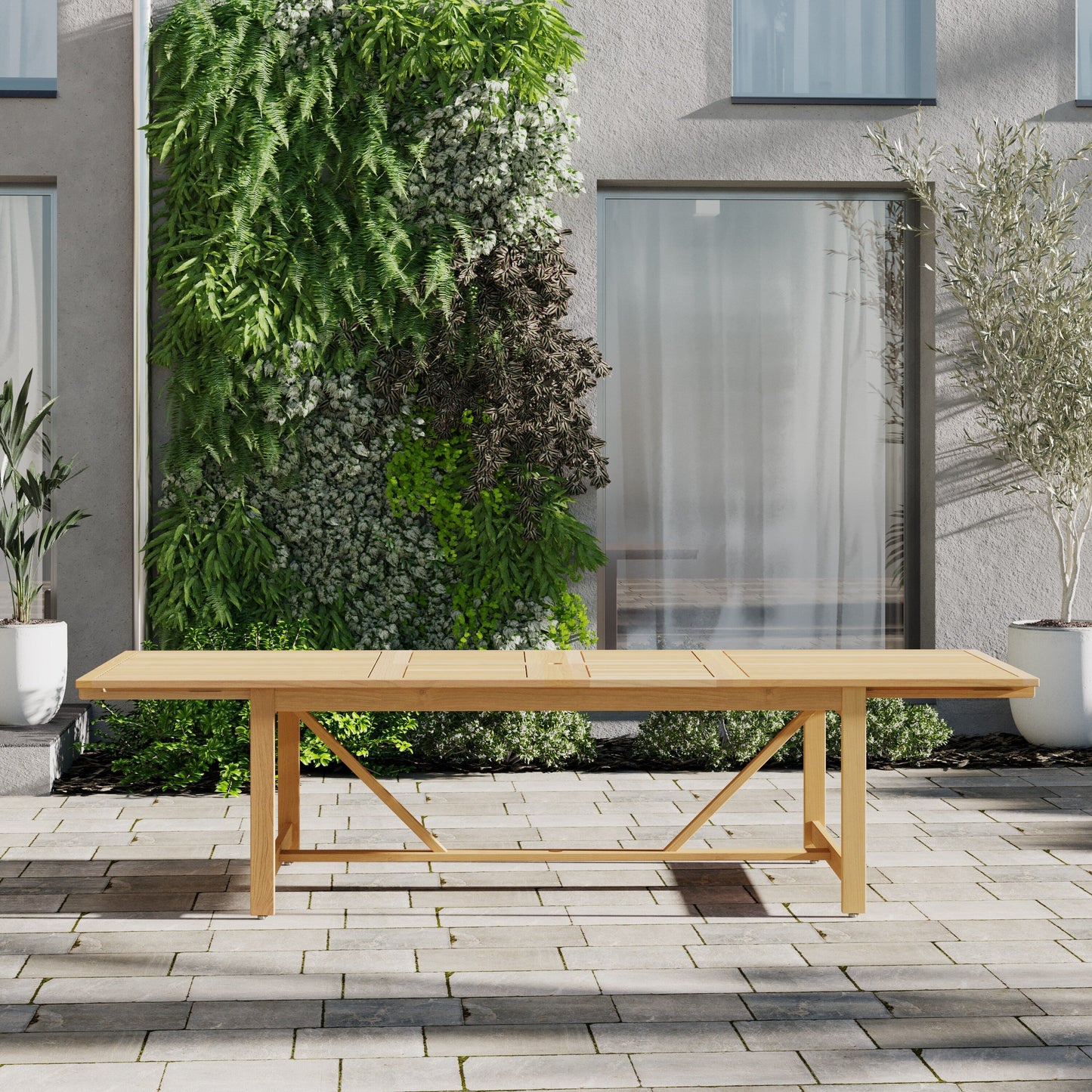 Set da pranzo per esterni in legno certificato FSC Amazonia Camille