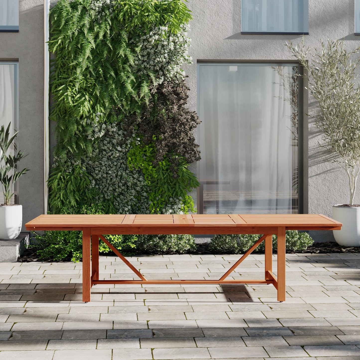 Set da pranzo per esterni in legno certificato FSC Amazonia Camille