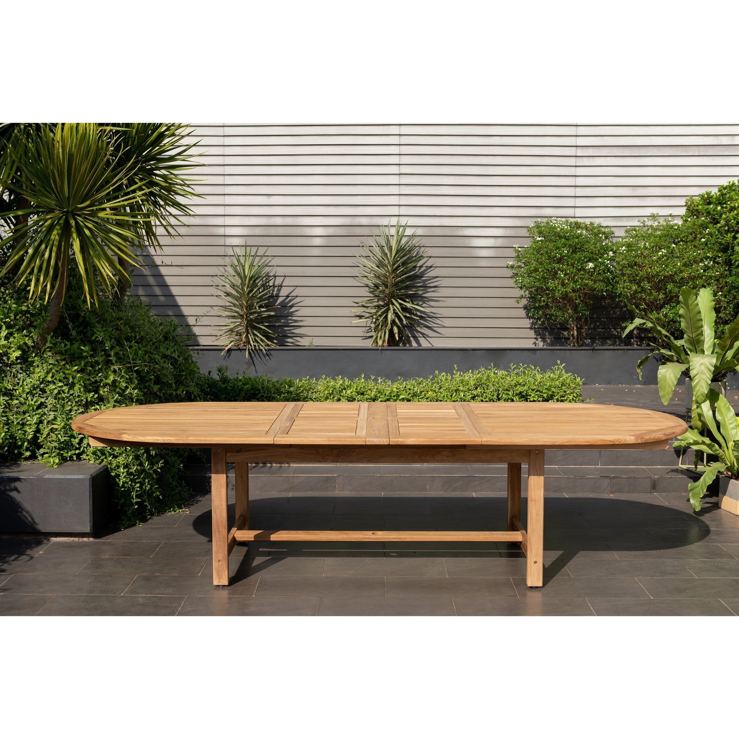 Amazonia Chiesa Set da pranzo per esterno estensibile da 11 pezzi in teak certificato FSC - 11 pezzi