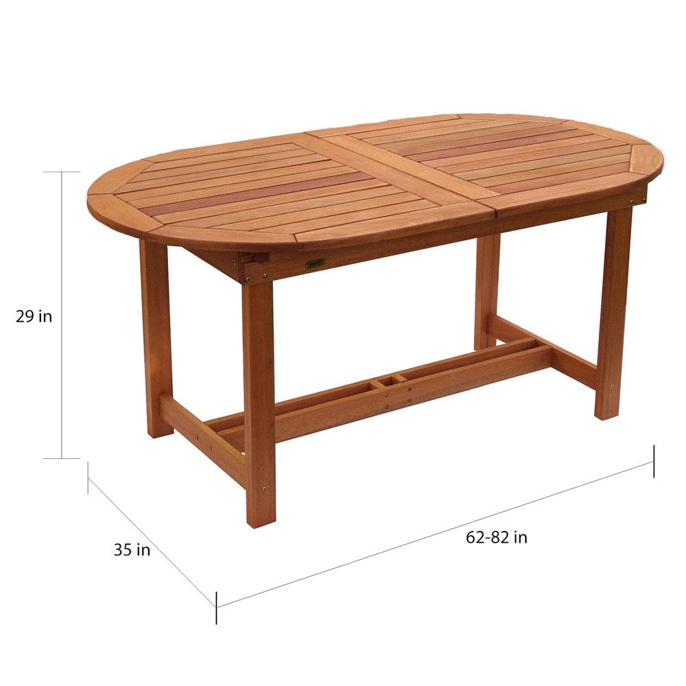 Set da pranzo estensibile da 7 pezzi per patio Amazonia