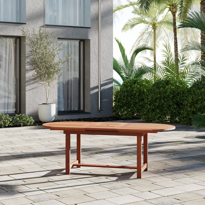 Amazonia Miller Set da pranzo per esterni in legno certificato FSC da 7 pezzi - 7 pezzi