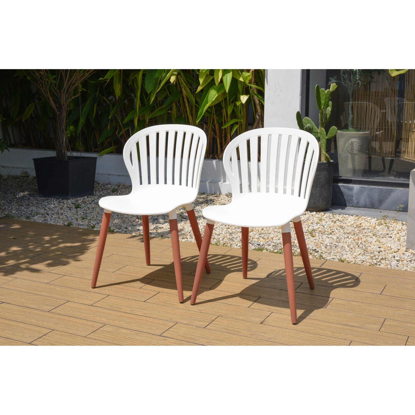 Set da pranzo per esterni da 11 pezzi in legno certificato FSC Amazonia Myers