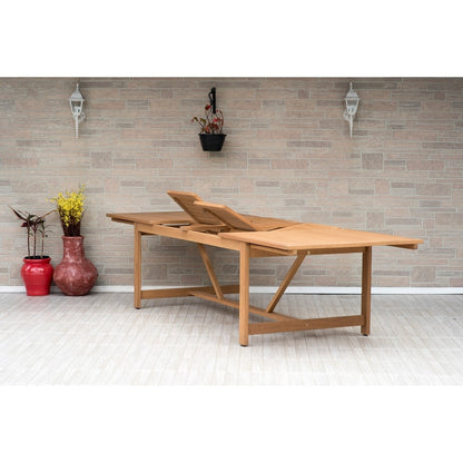 Set da pranzo per esterni Amazonia Macker da 11 pezzi in legno certificato FSC